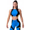 Nebbia Sporty Hero crop top s krátkym rukávom 584 marron