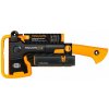 FISKARS X14 + ostrička FISKARS Xsharp (Sekera Fiskars + ostrič nožov a sekier)
