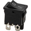 Kolískový vypínač čierny 6A/230V 4PIN