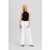 Karl Lagerfeld WIDE LEG WHITE DENIM PANTS WHITE DENIM