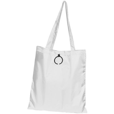 Pinar skladacia nákupná taška z polyesteru, biela