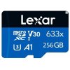 LEXAR 256GB Lexar® Blue Plus microSDHC UHS-I with SD adapter, up to 170MB/s read C10 A1 V10 U1 LMSBLPL256G-BNANG