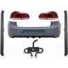 KITT Rear Bumper with Exhaust System suitable for VW Golf VI (2008-2013) R20 Design Taillights Full LED Cherry Red (LHD and RHD) and Side Skirts