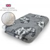 DRYBED Premium Vet Bed Farm Animals Woolly Cow šedý 150 x 100 cm