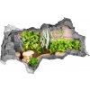 Nálepka 3D diera Byliny na povrázku 95x73 cm