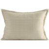 Dekoratívna obliečka na vankúš 50x70 béžová prešívaná z matnej látky