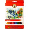 Koh-i-noor 3719/36 – akvarelové pastelky Ryby – 36 ks