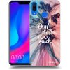Picasee silikónový čierny obal pre Huawei Nova 3 - Nemysli toľko