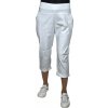 M.Sara Dámske 3/4 nohavice MALTA Farba: Bílá, Veľkosť: 4XL-5XL Biela 4XL-5XL