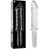 Ibiza Nebula Model 24 Dildo Borosilicate Glass 28.5x5cm Clear