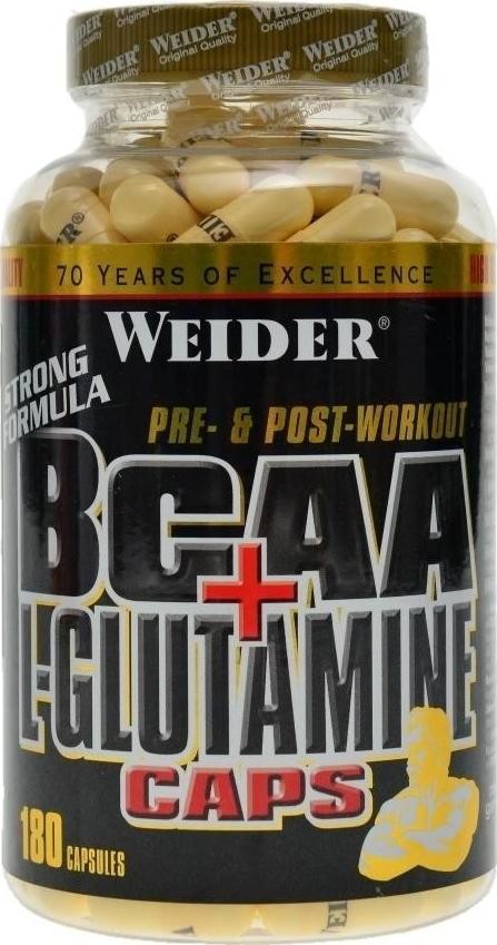 Weider BCAA + L-Glutamine 180 kapsúl od 29,8 € - Heureka.sk