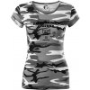 Zaobchádzať opatrne 50 - Dámske maskáčové tričko - 2XL ( Šedý maskáč )