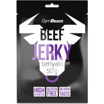 GYM BEAM GymBeam Sušené mäso Beef Jerky 50g teriyaki 50 g