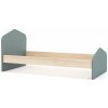 Detská posteľ v dekore borovice s roštom 90x190 cm v prírodnej farbe/sivozelená Estefania – Marckeric