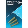 Kevin Nash Převlek na závěsku Speed Lead Clip Tail Rubbers 8ks
