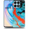 Picasee silikónový prehľadný obal pre Honor X8a - Blue Magma