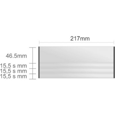 Triline Ac221/BL nástenná tabuľa 217x93mm Alliance Classic /46,5+ (3x15,5s)
