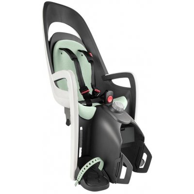 Detská sedačka na bicykel HAMAX Caress s adaptérom, Grey/White/Mint (7029775530171)