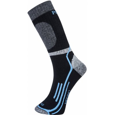 Portwest Zimné Merino ponožky SK34 čierna/modrá