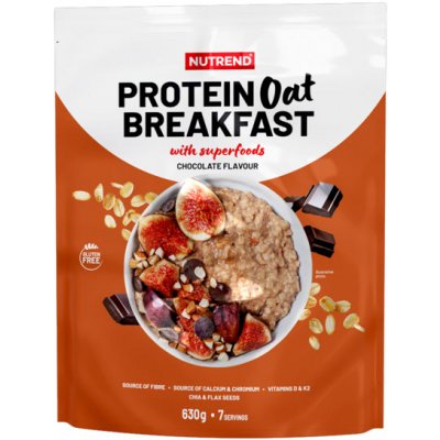 Nutrend Protein Oat Breakfast 630g - čokoláda