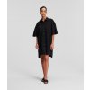 Karl Lagerfeld Sslv Embroidery Shirt Dress čierna