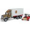 Bruder 2828 MACK Granite UPS logistik a vysokozdvihom 1:16