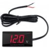 X-ATV Elektronický tenký červený voltmeter