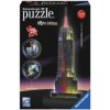 Ravensburger 3D Puzzle Empire State Building bei Nacht 12566 - das berühmte Gebäude in New York - leuchtet im Dunkeln
