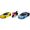 Siku Super set 2 sportovní aut a motorka
