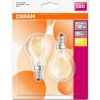 2PAK LED žiarovka E14 P45 4W = 40W 470lm 2700K Warm 300° Filament OSRAM