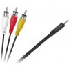 shumee Jack 3,5 kábel, štvorpólový, 3 x RCA, 3m