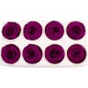 Ruža preparovaná 5cm VELVET PLUM /ks - bal. 8 ks