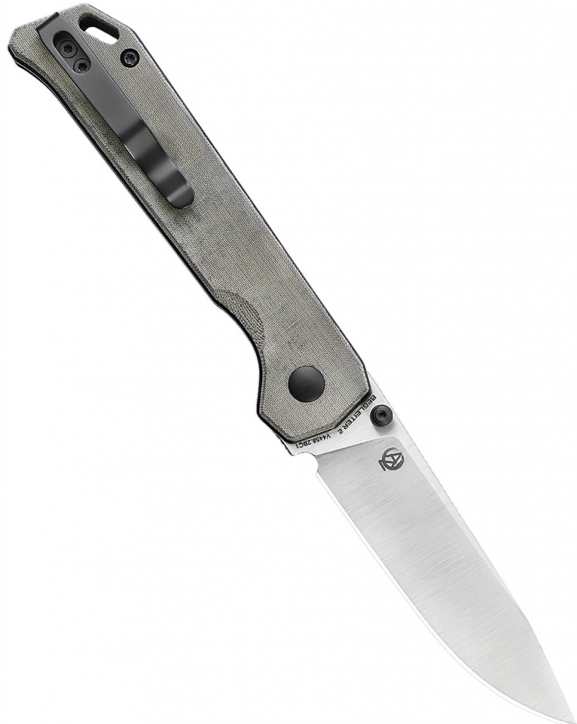 KIZER Vanguard Begleiter 2 Folding Knife, Micarta