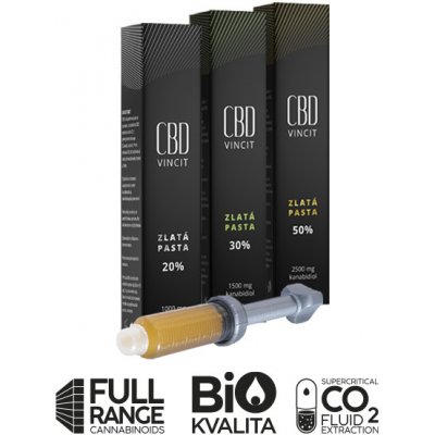 CBD Vincit zlatá pasta 30 % 5 ml