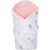 Detská zavinovačka New Baby Srnka sivo-rúžová, 100% bavlna, 75x75 cm, Ružová
