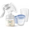 PHILIPS AVENT Odsávačka materského mlieka manuálna + VIA 180 ml 5 ks