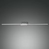 Fabas Luce Zrkadlové svetlo LED Nala, pochrómované, šírka 110 cm, kov - 3361-29-138