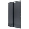 MEXEN - OMEGA posuvné dvere 160x190 cm 8 mm chróm, grey so sadou pre niku 825-160-000-01-40