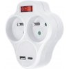 Solight Solight P99USBC- Rozbočovacia zásuvka s USB A+C nabíjačkou a vypínačom 2x10A biela SL1415 + záruka 3 roky zadarmo