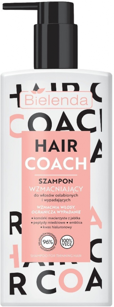 Bielenda Hair Coach posilňujúci šampón pre slabé a padajúce vlasy 300 ml