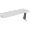 Hobis Pracovný stôl Flex, 160x75,5x60 cm, biely/kov