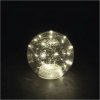 EMOS LED vianočná sklenená guľa - zlatá, 15 cm, 3x AA, vnútorná, teplá biela, časovač DCLW35
