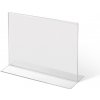 Jansen Display Plexi stojanček typu T, A5 na šírku, 210 x 152 mm