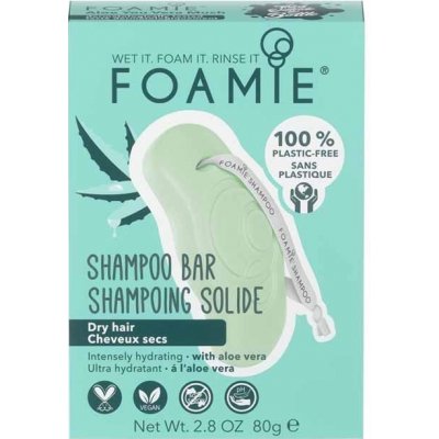 Foamie Aloe You Vera Much organický tuhý šampón pre suché vlasy 80 g