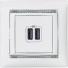 Legrand VALENA USB 2x1500mA (7704 70) biely