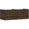 Hansgrohe Xelu Q Umývadlová skrinka, 50x136x55 cm, 2 zásuvky, tmavý orech/matná biela 54069700-HG