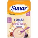 Sunar mliečna kaša s 8 cereáliami slivka, jablko 210 g