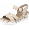 Dámske sandále RIEKER 67173-60 béžová S4 40