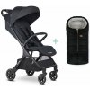 EASYWALKER Kočík športový Jackey2 Midnight Black + PETITE&MARS fusak Jibot