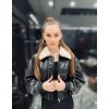 Max Original Leather Dámska kožená bunda ALBA fur black